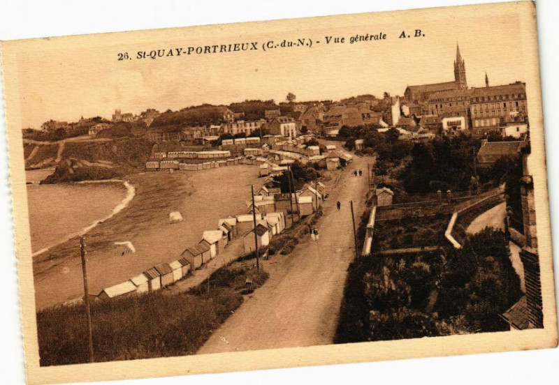 Carte postale ancienne Saint-Quay-Portrieux - Vue générale à Saint-Quay-Portrieux