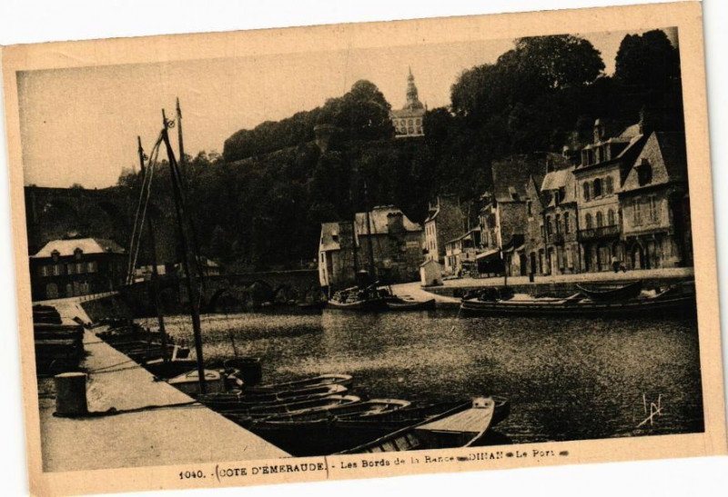 Carte postale ancienne Cote d'Emeraude - Les Bords de la Rance - Dinan - Le Port à Dinan