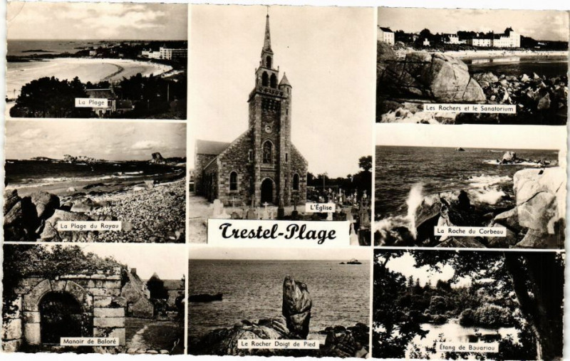 Carte postale ancienne Crestel - Plage