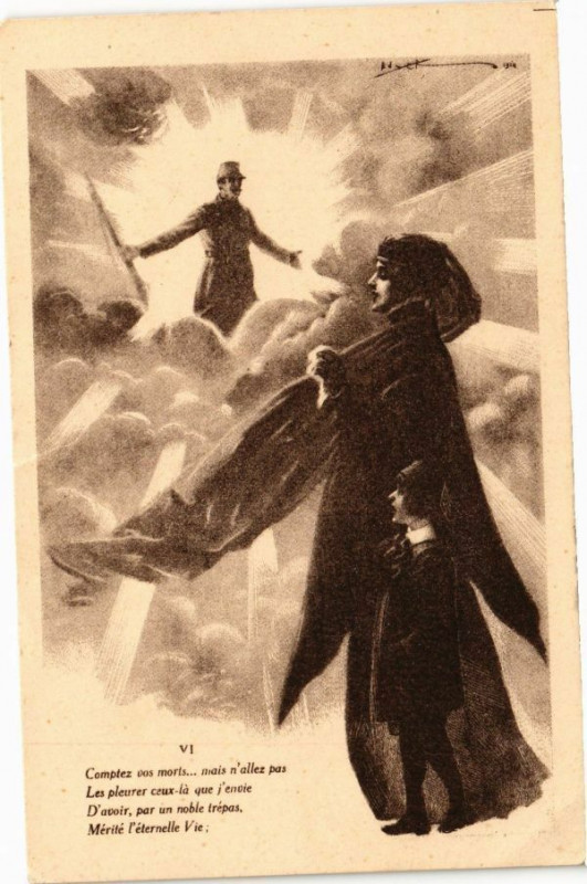 Carte postale ancienne Vi.-Complez vos morts nais n'allez pas