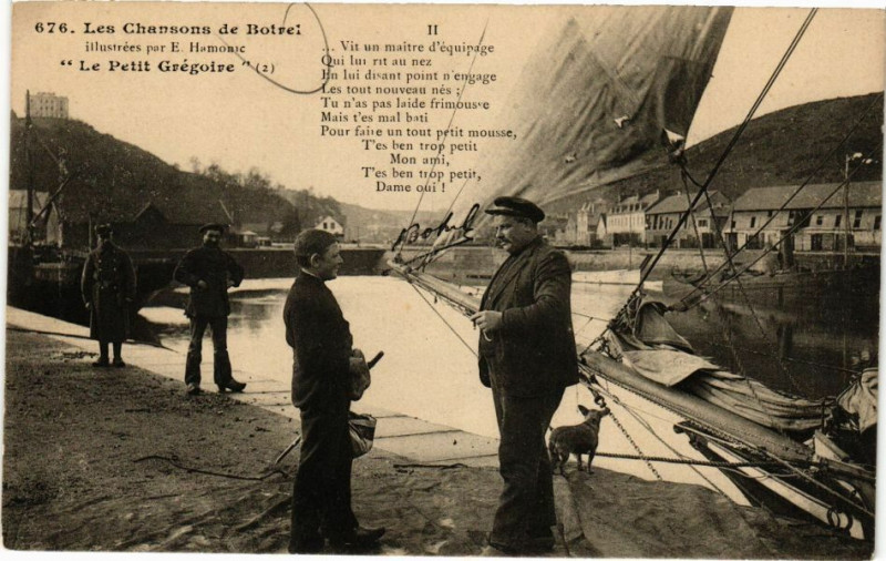 Carte postale ancienne Les Chansons de Botrel - Le Petit Grégorie