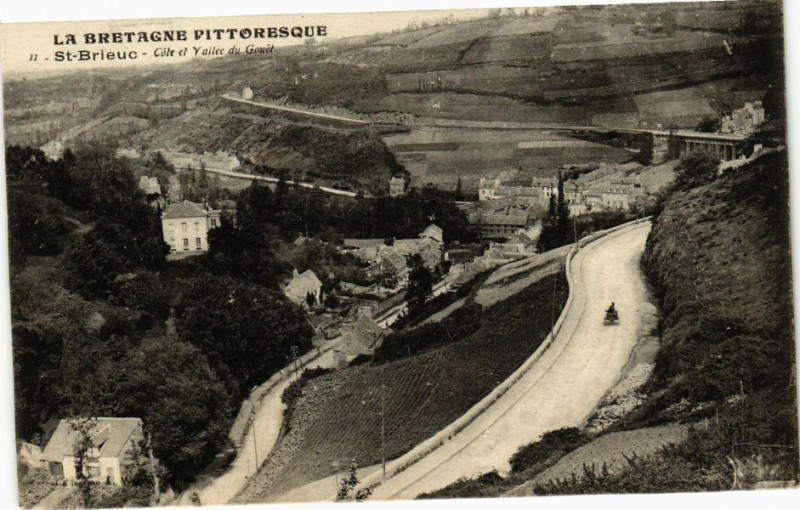 Carte postale ancienne La Bretagne Pittoresque - Saint-Brieuc - Cote et Vallée du Gouét à Saint-Brieuc