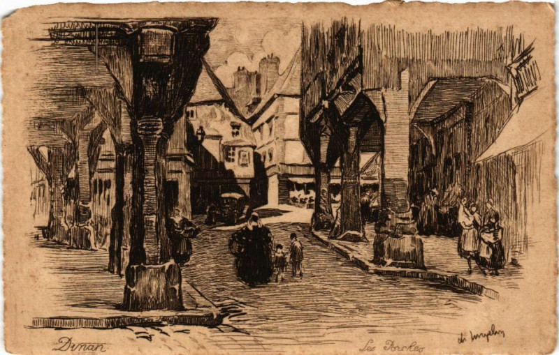 Carte postale ancienne Dinan - Les Pénoles à Dinan