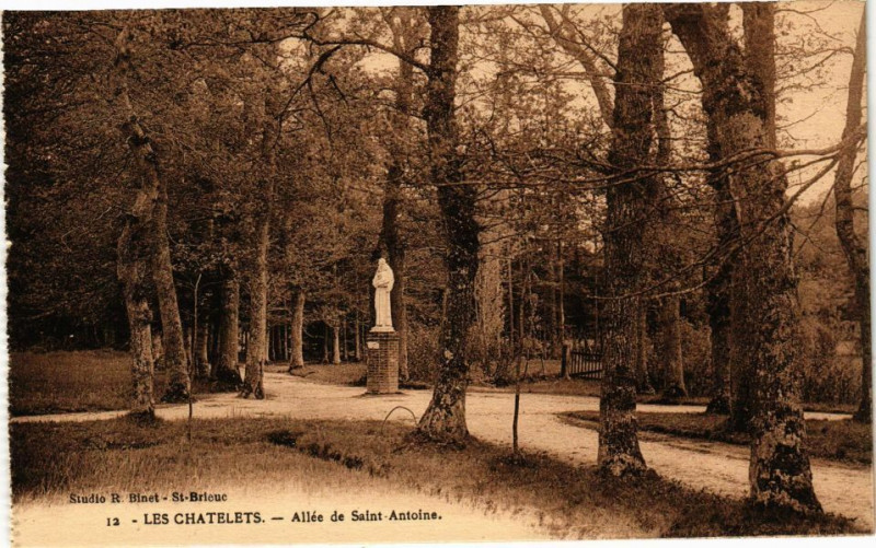 Carte postale ancienne Les Chatelets - Allée de Saint-Antoine