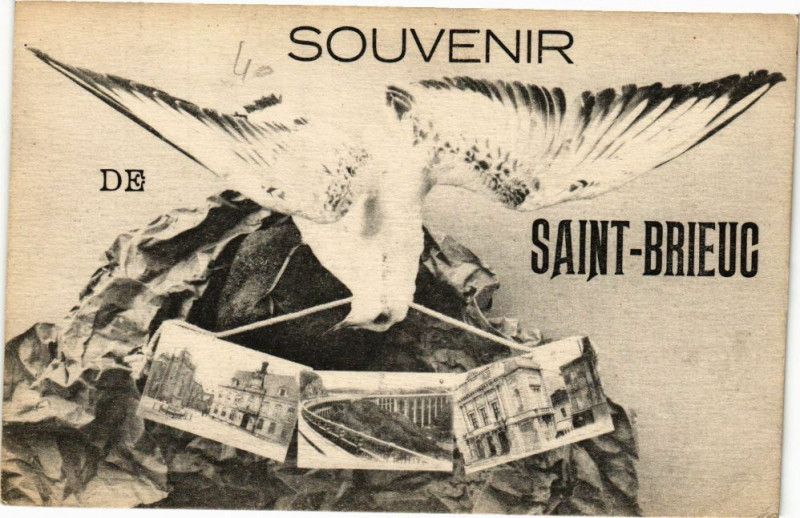 Carte postale ancienne Souvenir de Saint-Brieuc à Saint-Brieuc