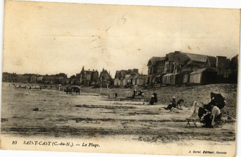 Carte postale ancienne Saint-Cast-La Plage