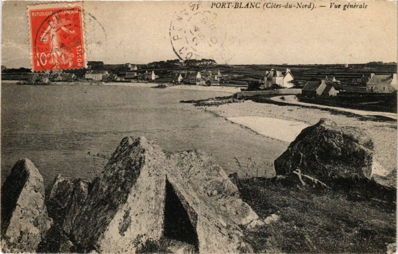 Carte postale ancienne Port Blanc-Vue générale