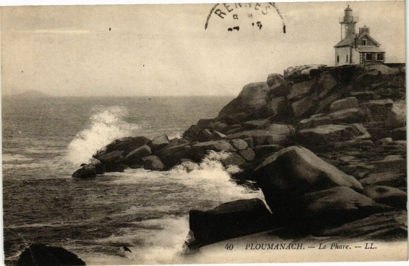 Carte postale ancienne Ploumanach-Le Phare