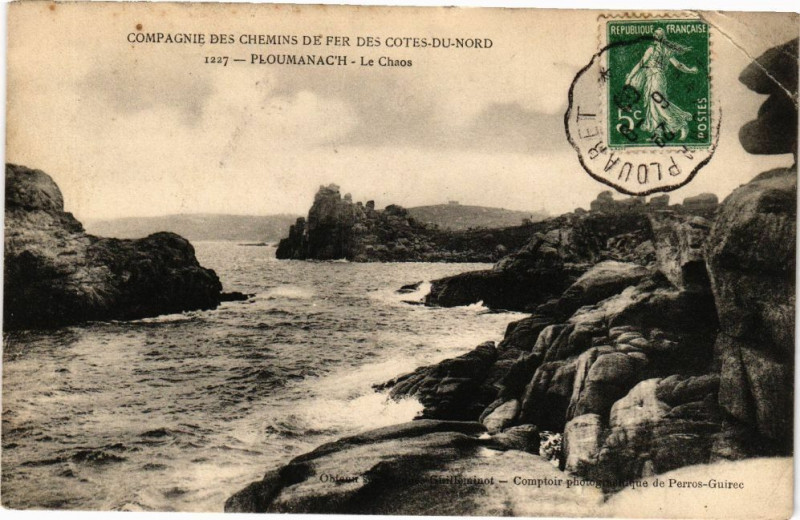 Carte postale ancienne Ploumanach-Le Chaos