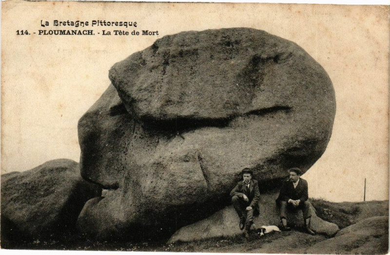 Carte postale ancienne Ploumanach - La Tête de Mort à Perros-Guirec
