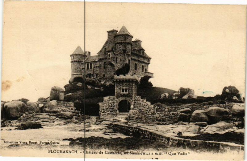 Carte postale ancienne Ploumanach-Chateau de Costaérés