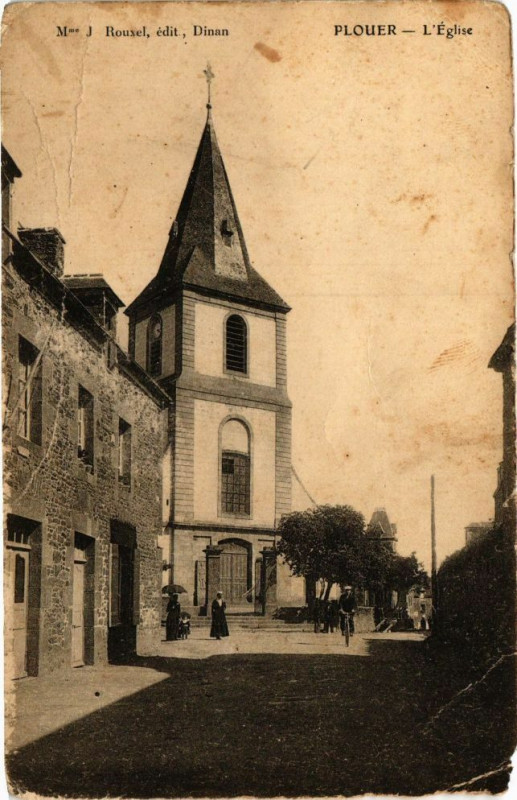 Carte postale ancienne Plouer-L'Eglise
