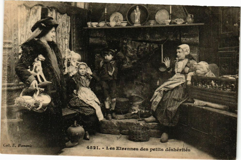 Carte postale ancienne Les Etrennes des petits déshérités