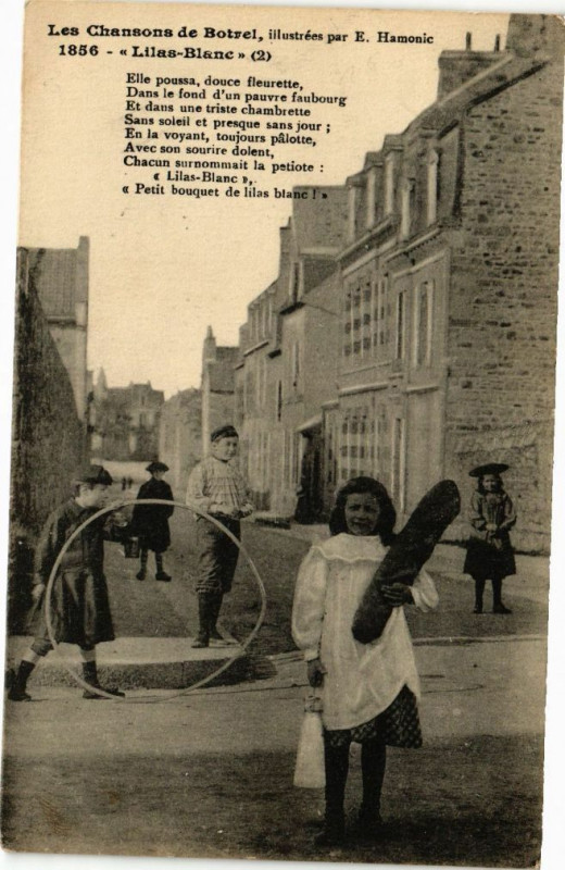 Carte postale ancienne Les Chansons de Botrel - Lilas Blanc