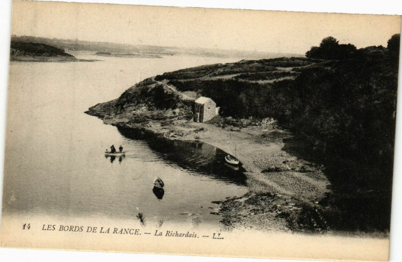Carte postale ancienne Les Bords de la Rance-La Richardais
