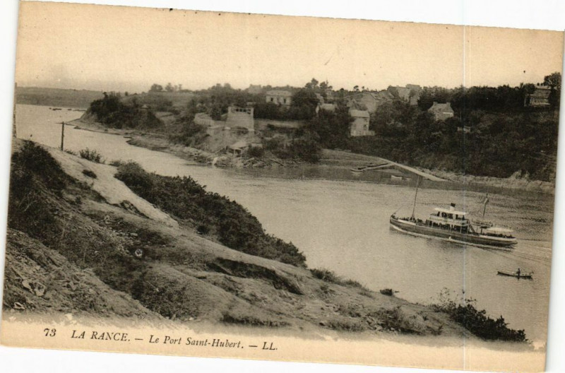 Carte postale ancienne La Rance-Le Port Saint-Hubert