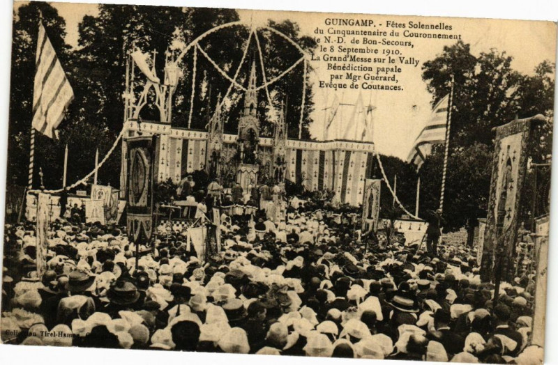 Carte postale ancienne Guingamp-Fetes Solennelles du Cinquantenaire à Guingamp