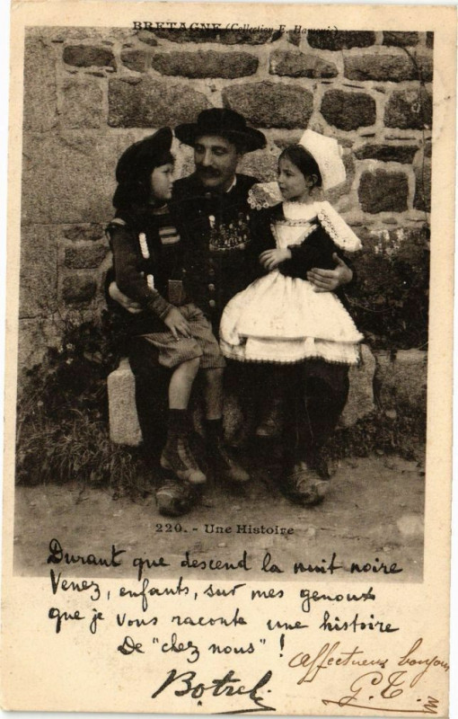 Carte postale ancienne Bretagne-Une Histoire