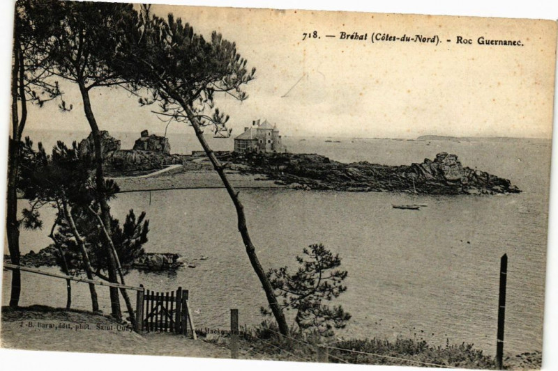 Carte postale ancienne Brehat-Roc Guernanec