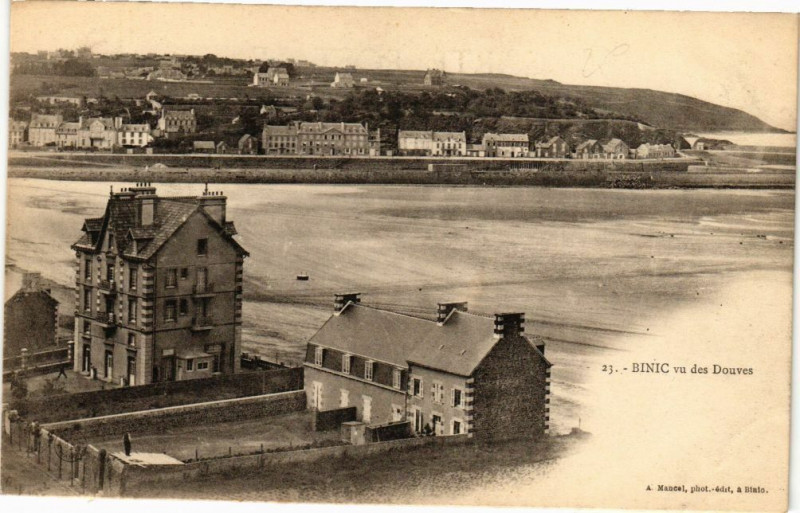 Carte postale ancienne Binic vu des Douves