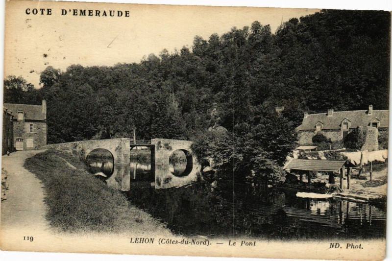Carte postale ancienne Lehon-Le Pont