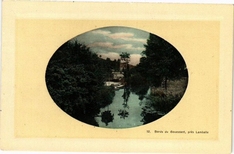 Carte postale ancienne Lamballe - Bords du Gouessant