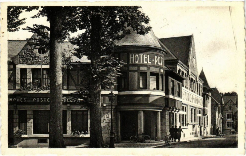 Carte postale ancienne Dinan - Vue nouvelle Poste à Dinan