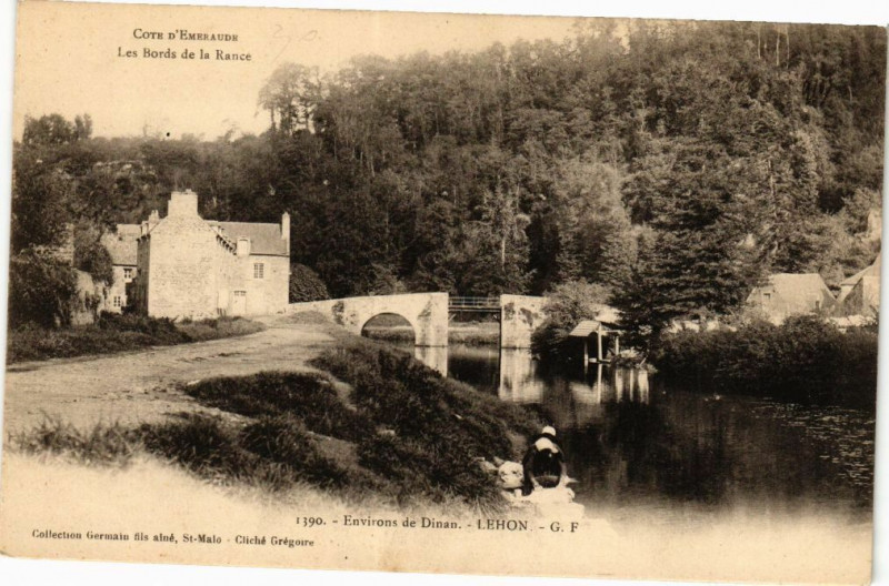 Carte postale ancienne Dinan - Lehon à Dinan