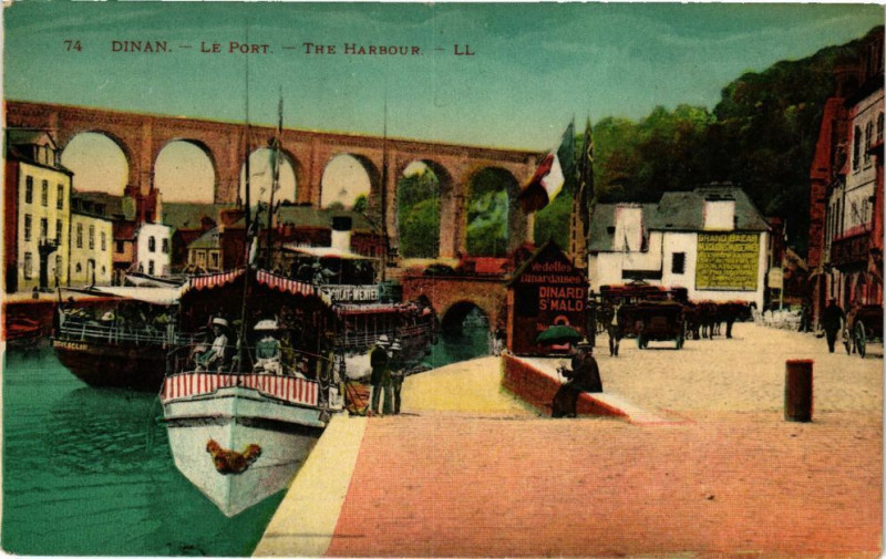 Carte postale ancienne Dinan - Le Port à Dinan