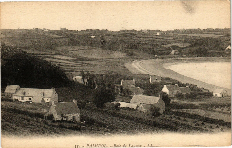 Carte postale ancienne Paimpol - Baie de Launay à Paimpol