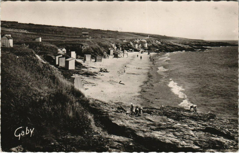 Carte postale ancienne Saint-Gildas-de-Rhuys Plag de Kerjagot à Saint-Gildas-de-Rhuys