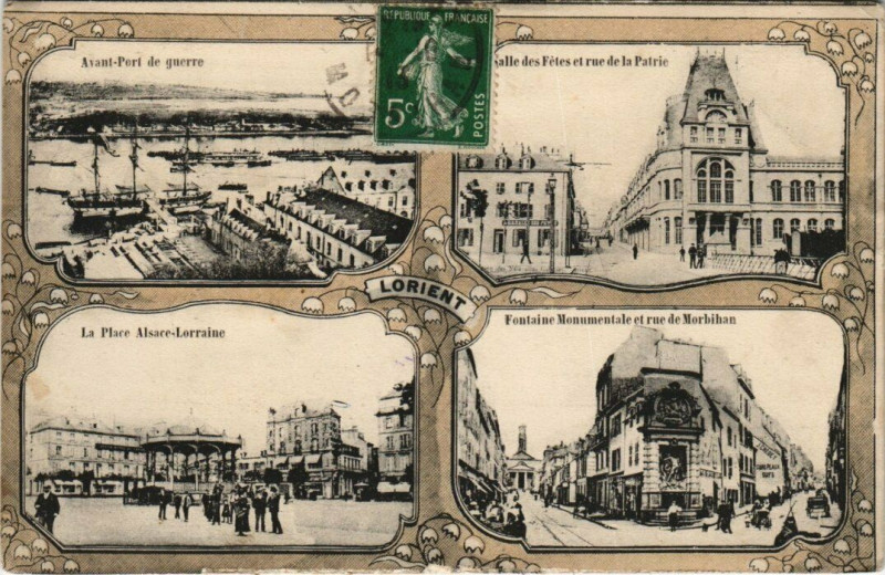 Carte postale ancienne Lorient à Lorient