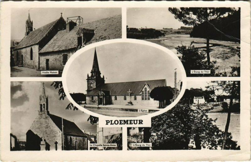 Carte postale ancienne Ploemeur à Ploemeur