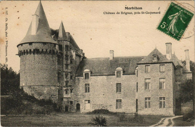 Carte postale ancienne Chateau de Brignac à Brignac