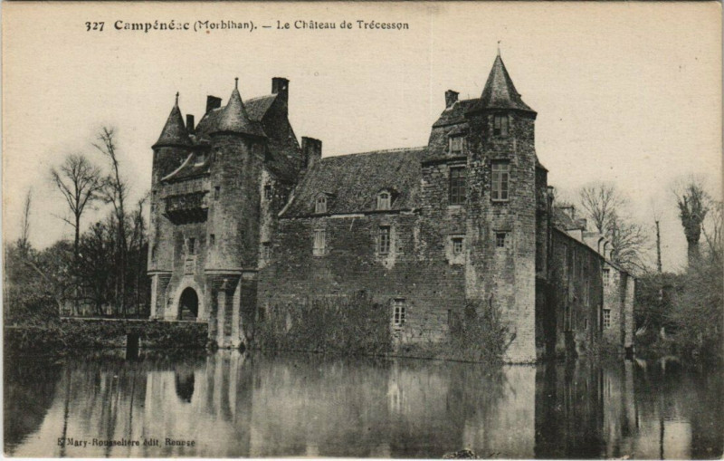 Carte postale ancienne Le Château de Trécesson à Campénéac