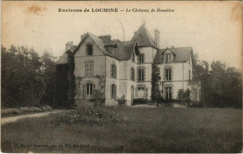 Carte postale ancienne Chateau de Beaulieu