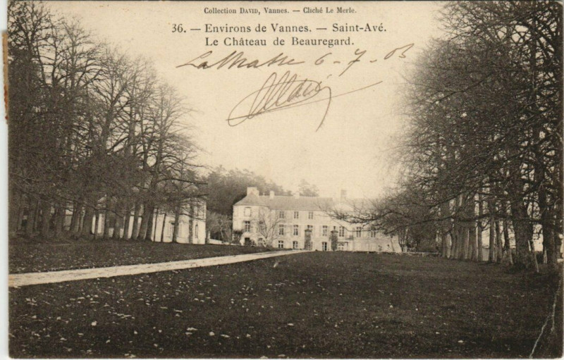 Carte postale ancienne Saint-Ave Chateau de Beauregard