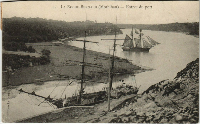 Carte postale ancienne La Roche-Bernard Entrée du Port à La Roche-Bernard