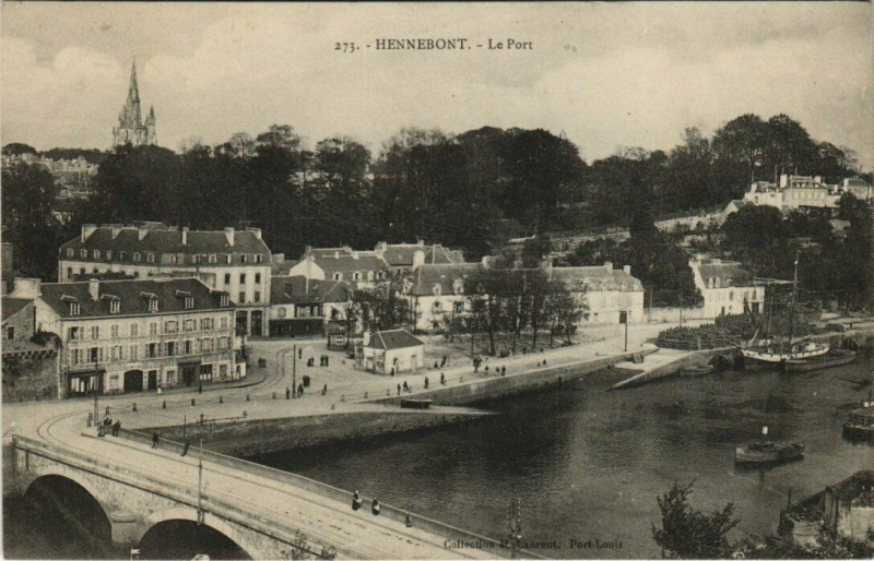 Carte postale ancienne Hennebont Le Port à Hennebont