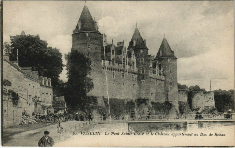 Carte postale ancienne Josselin Le Chateau à Josselin