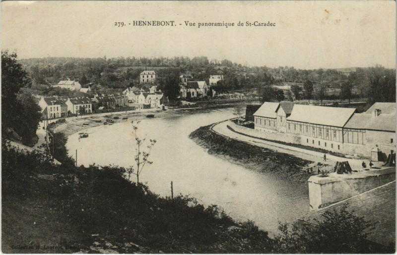 Carte postale ancienne Hennebont vue panoramique à Hennebont