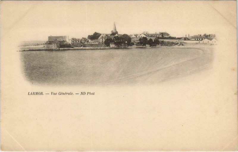 Carte postale ancienne Larmor Vue Generale