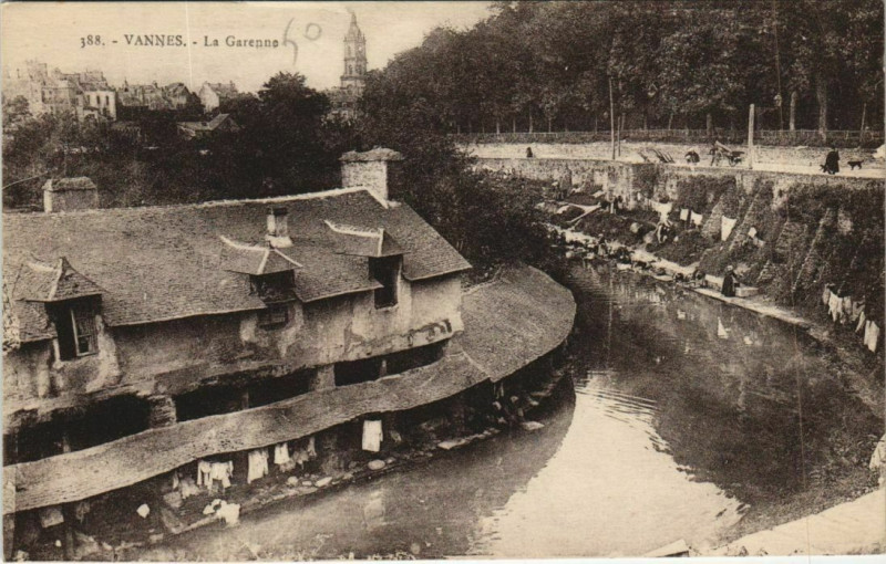 Carte postale ancienne Vannes-La Garenne à Vannes