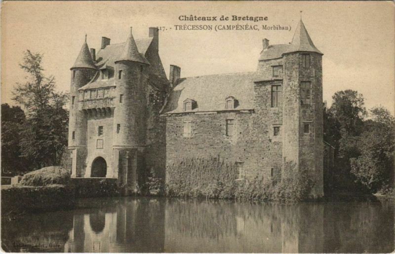 Carte postale ancienne Châteaux de Bretagne - Trécesson à Campénéac