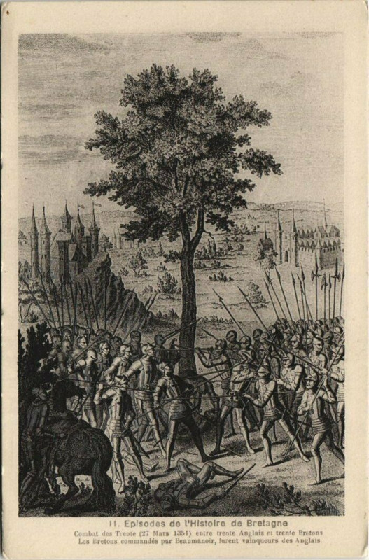 Carte postale ancienne Episodes de l'Histoire de Bretagne