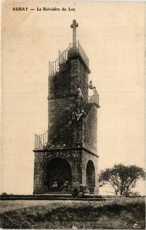 Carte postale ancienne Auray - Le Belvedere du Loc à Auray