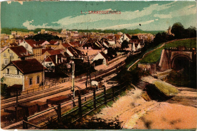Carte postale ancienne Sarreguemines