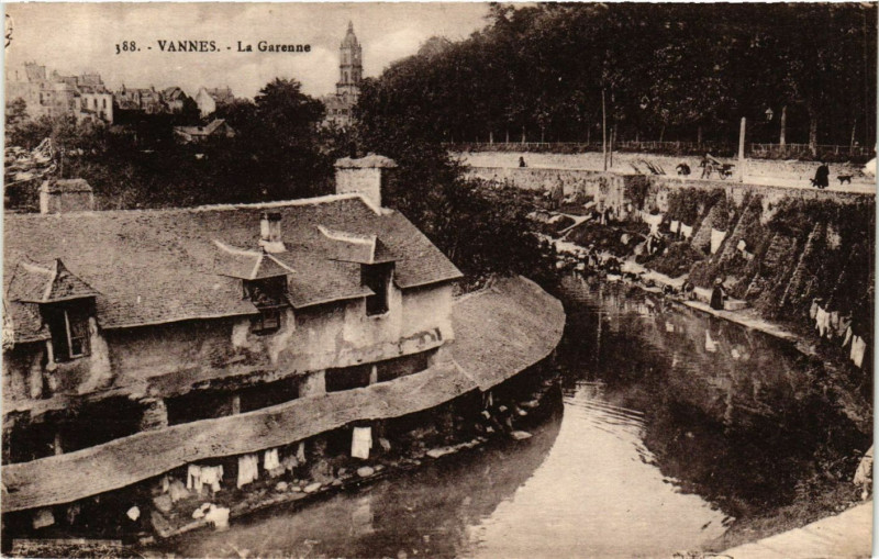 Carte postale ancienne Vannes - La Garenne à Vannes