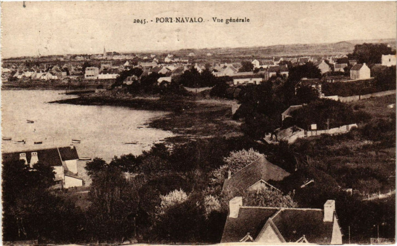Carte postale ancienne Port-Navalo - Vue générale