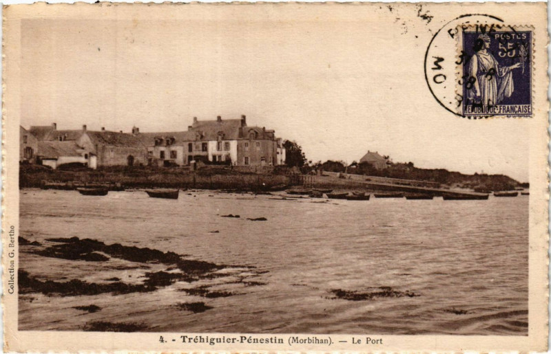 Carte postale ancienne Trechiguer-Penestin - Le Port à Arzal